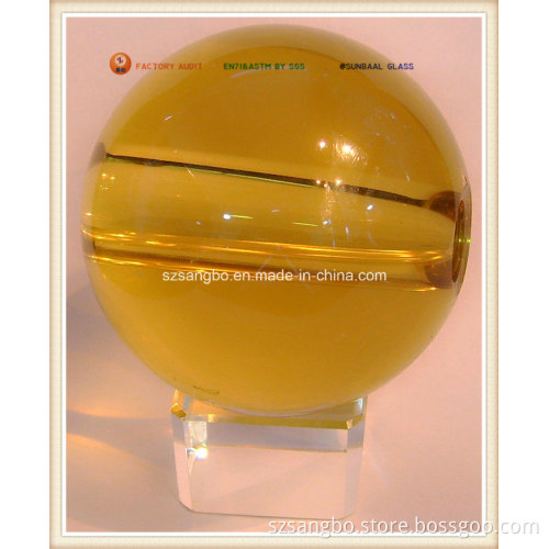 Big Crystal Glass Ball With Hole (S0113)